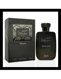 Rasasi Hawas Venom - Perfume Masculino Oriental Amaderado - Eau de Parfum 100 ml Vaporizador