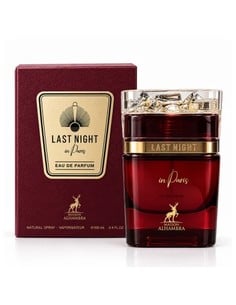 Maison Alhambra Last Night In Paris - Perfume Unisex Floral Oriental Ambarino - Eau de Parfum 100 ml Vaporizador