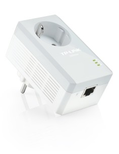 TP-LINK TL-PA4010P - Nano adaptador powerline Ethernet a 500 Mbps (con enchufe incorporado, homeplug av, kit unitario), blanco: 