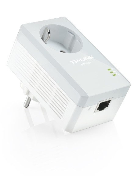 TP-LINK TL-PA4010P - Nano adaptador powerline Ethernet a 500 Mbps (con enchufe incorporado, homeplug av, kit unitario), blanco: 