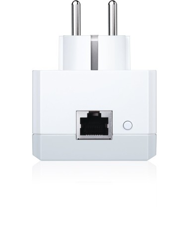 TP-LINK TL-PA4010P - Nano adaptador powerline Ethernet a 500 Mbps (con enchufe incorporado, homeplug av, kit unitario), blanco: 