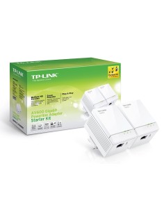 Homeplug tp-link powerline mini 600mb gigabit ethernet kit de 2 unidades soporta multiples iptv stre 2