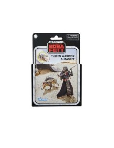 Hasbro Tusken Warrior & Massiff Set 2 Fig. 9.5 Cm The Book Of Boba Fett Star Wars The Vintage Collection (figura)