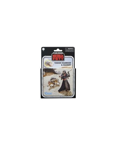 Hasbro Tusken Warrior & Massiff Set 2 Fig. 9.5 Cm The Book Of Boba Fett Star Wars The Vintage Collection (figura)