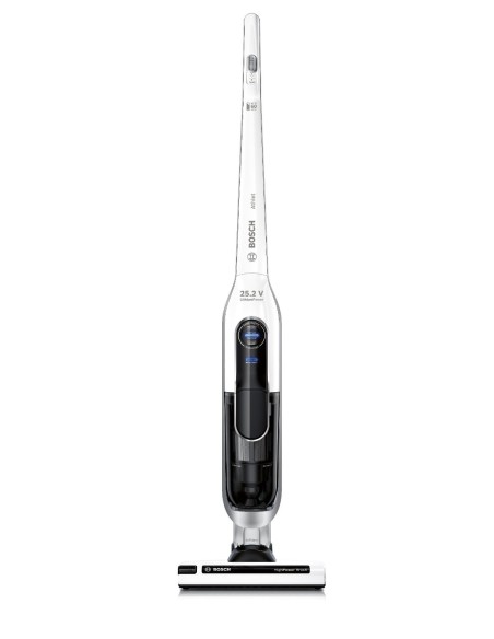 Bosch Athlet - Aspirador escoba, 25.2 V, sin bolsa, autonomía hasta 60 minutos, depósito 0.9 l, color blanco: Kiwiku.com: Hogar