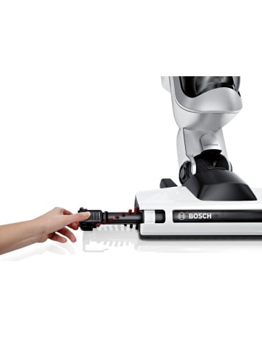 Bosch Athlet - Aspirador escoba, 25.2 V, sin bolsa, autonomía hasta 60 minutos, depósito 0.9 l, color blanco: Kiwiku.com: Hogar