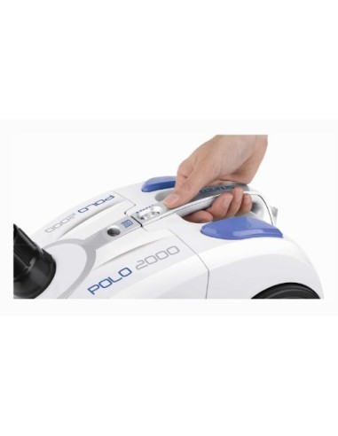 Taurus Polo 2000 - Aspirador con bolsa 2 L, 2000 W, filtro HEPA, diseño compacto, color blanco