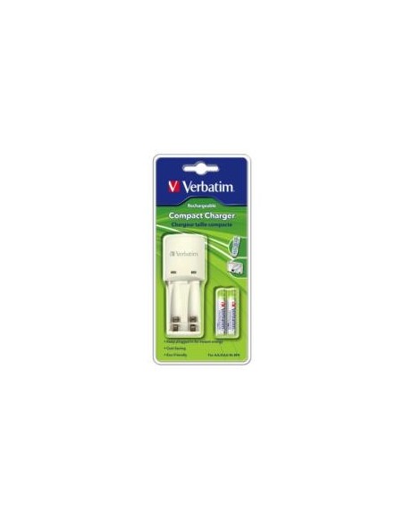 Verbatim Compact Charger - EU Plug - Cargador  aa-aaa