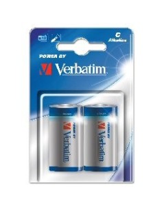 Pila alcalina lr14 pk2 verbatim