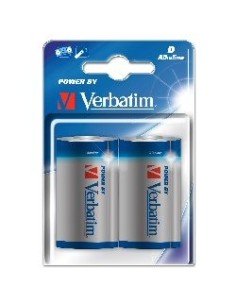 Pila alcalina lr20 pk2 verbatim