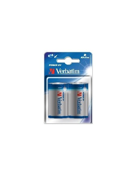 Pila alcalina lr20 pk2 verbatim