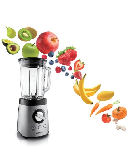 Philips HR2096/00 Avance Collection -  Batidora 800 W, jarra de cristal de 2 litros, botón Pulse par