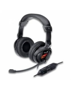 Genius HS-G500V - Auriculares de diadema cerrados (con micrófono, con vibración, especial videojuego