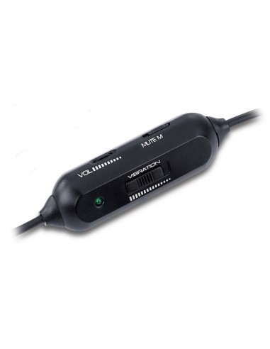 Genius HS-G500V - Auriculares de diadema cerrados (con micrófono, con vibración, especial videojuego