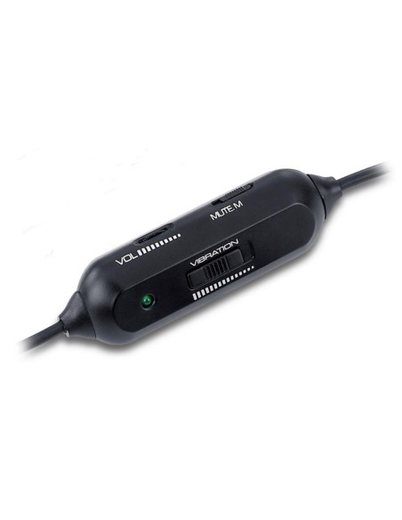 Genius HS-G500V - Auriculares de diadema cerrados (con micrófono, con vibración, especial videojuego