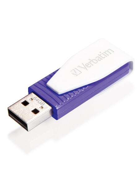 Verbatim Store 'n' Go Swivel 64GB - Memoria USB 2.0 Violeta