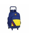 Safta Mochila Escolar Con Ruedas Compact F.c. Barcelona Azul
