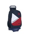 Safta Mochila Escolar Con Ruedas F.c. Barcelona Corporativa Azul Granate (32 X 44 X 16 Cm)