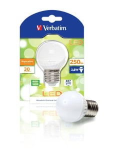 Verbatim E27 3.5W - Lámpara LED MINIGLO E27 3.5W 3000K WW 250LM