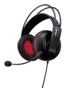 Asus cerberus - auricular gaming npi pc, mac, smartphone, ps4, altavoces 60 mm, negro y rojo