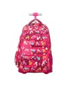 Milan Mochila Escolar Con Ruedas 6 Cremalleras 25l Serie Especial Roller Rosa