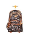 Milan Mochila C/ruedas 6 Cremalleras 25l Serie Especial Tandem Negro