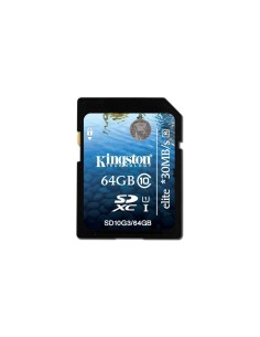 Kingston 64GB Class 10 UHS-I Elite - Tarjeta de memoria SDXC de 64 GB (class 10, UHS I, 30 MB/s), negro: Kiwiku.com: Informática