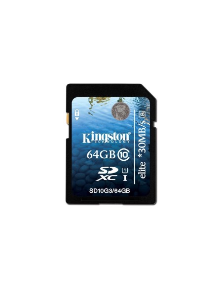 Kingston 64GB Class 10 UHS-I Elite - Tarjeta de memoria SDXC de 64 GB (class 10, UHS I, 30 MB/s), negro: Kiwiku.com: Informática