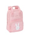 Mochila Infantil Con Asas Facil Limpieza Safta Preescolar "bunny"