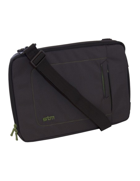 STM - Funda para portátiles tamaño mediano color negro/verde: Kiwiku.com: Informática