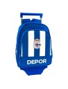 Safta Mochila Escolar Con Ruedas 705 R. C. Deportivo de la Coruña Azul Blanco