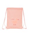 Bolsa Mochila Con Cuerdas Safta Patito Rosa