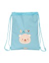 Bolsa Mochila Con Cuerdas Safta Baby Bear Azul