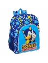 Safta Mochila de 33 Cm Adapt.carro Sonic "speed"