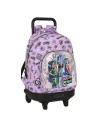 Safta Mochila Gde. C/ruedas Compact Extraible Monster High "best Boos"