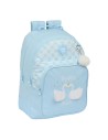 Safta Mochila Doble Adapt.carro Glowlab "cisnes"