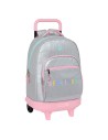 Safta Mochila Gde. C/ruedas Compact Extraible Benetton "silver"
