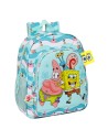 Safta Mochila 38cm Junior Adaptable A Carro de Bob Esponja Stay Positive