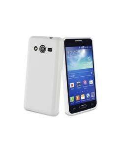 Muvit MUSKI0394 - Funda de minigel para Samsung Galaxy Core 2, blanco - Electrónica - Kiwiku.com