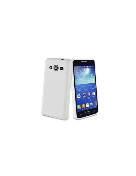 Muvit MUSKI0394 - Funda de minigel para Samsung Galaxy Core 2, blanco - Electrónica - Kiwiku.com