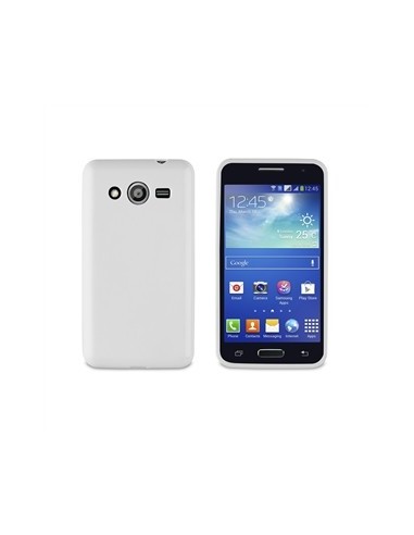 Muvit MUSKI0394 - Funda de minigel para Samsung Galaxy Core 2, blanco - Electrónica - Kiwiku.com