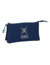 Safta Portatodo Triple Munich Nautic Azul Marino 22 X 12 X 3 Cm Infantil