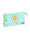 Safta Estuche Portatodo Triple de Smiley World Summer Fun