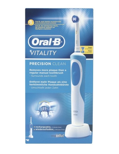 Oral-B - Cepillo de dientes recargable Vitality Precision Clean, temporizador integrado: Kiwiku.com: Salud y cuidado personal