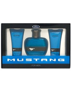 Mustang Loción Corporal Ue Set Regalo 100ml Eau de Toilette + 100ml Aftershave Balm + 100ml Jabón de Cabello y Cuerpo