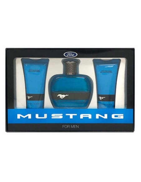 Mustang Loción Corporal Ue Set Regalo 100ml Eau de Toilette + 100ml Aftershave Balm + 100ml Jabón de Cabello y Cuerpo
