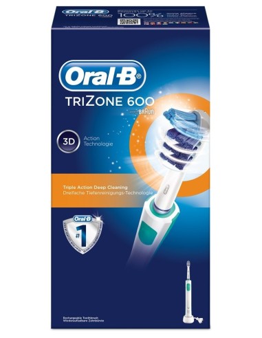 Oral-B TriZone 600 - Cepillo dental eléctrico, cabezal móvil, temporizador profesional de 2 minutos: Kiwiku.com: Salud y cuidad