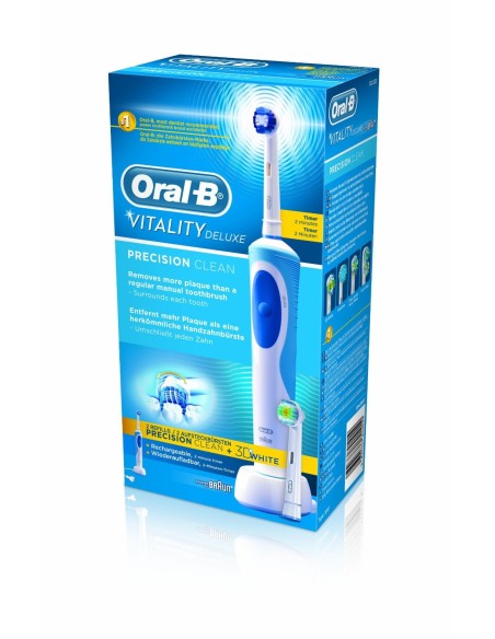 Oral-B - Cepillo de dientes recargable Vitality Precision Clean Deluxe - con temporizador integrado
