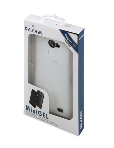 Kazam KASKI0003 - Funda de TPU para Trooper 2 5.0, blanco: Kiwiku.com: Electrónica