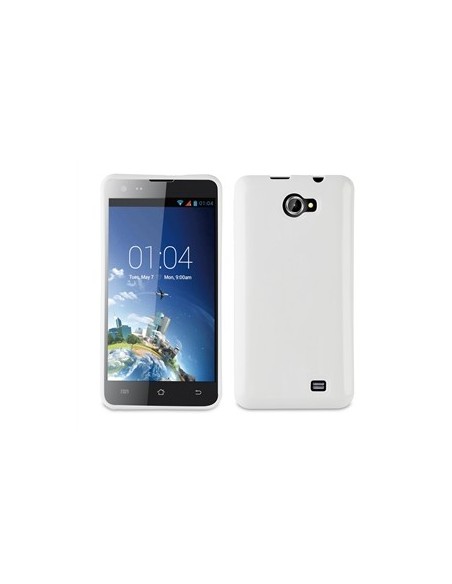 Kazam KASKI0003 - Funda de TPU para Trooper 2 5.0, blanco: Kiwiku.com: Electrónica